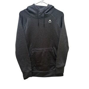Burton Menswear Pullover Hoodie Gray Athletic Fit Men's Small Logo Front Pocket